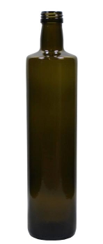 Dorica 750ml rund antikgrün, Mündung PP31,5   Flasche wird ohne Verschluss geliefert, bei Bedarf bitte separat bestellen.